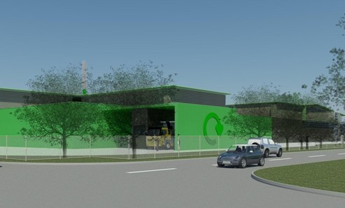 An impression of part of the waste recovery park to be developed by AmeyCespa in Old Wolverton